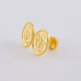 Topos San Miguel Mate 1.05 g / 11 mm Oro Amarillo 18K