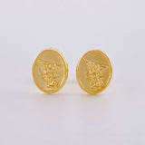 Topos San Miguel Mate 0.85 g / 9 mm Oro Amarillo 18K