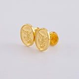 Topos San Miguel Mate 0.85 g / 9 mm Oro Amarillo 18K