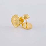 Topos San Miguel Mate 0.8 g / 9 mm Oro Amarillo 18K
