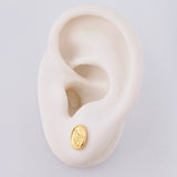 Topos San Miguel Mate 0.8 g / 9 mm Oro Amarillo 18K