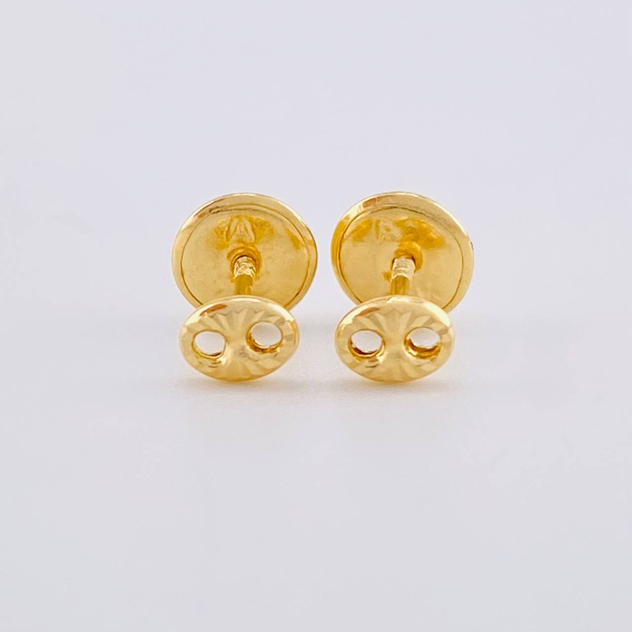 Topos Gc Diamantado 0.4 g / 3.4 mm Oro Amarillo 18K