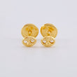 Topos Gc Diamantado 0.4 g / 3.4 mm Oro Amarillo 18K