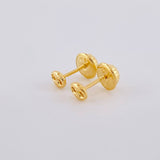 Topos Gc Diamantado 0.4 g / 3.4 mm Oro Amarillo 18K