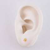 Topos Gc Diamantado 0.4 g / 3.4 mm Oro Amarillo 18K
