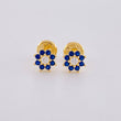 Topos Flor Ocho Petalos 0.8 g / 6.3 mm Oro Amarillo 18K