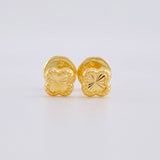 Topos Trebol Diamantado 0.4 g / 4.4 mm Oro Amarillo 18K