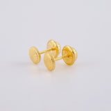 Topos Circulo Diamantado 0.5 g / 5 mm Oro Amarillo 18K