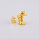 Topos Circulo Diamantado 0.5 g / 5 mm Oro Amarillo 18K