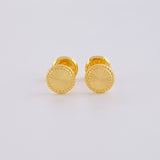 Topos Circulo Diamantado 0.5 g / 5 mm Oro Amarillo 18K