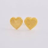 Topos Corazón Diamantado 0.9 g / 8.8 mm Oro Amarillo 18K