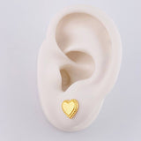Topos Corazón Diamantado 0.95 g / 8.8 mm Oro Amarillo 18K