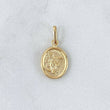 Dije San Miguel 0.75gr / 2cm / Mate-Liso-Circular Oro Amarillo 18K ©