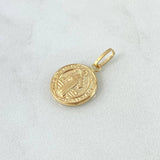 Dije San Benito 1.15gr / 2cm / Mate-Liso-Circular Oro Amarillo 18K ©