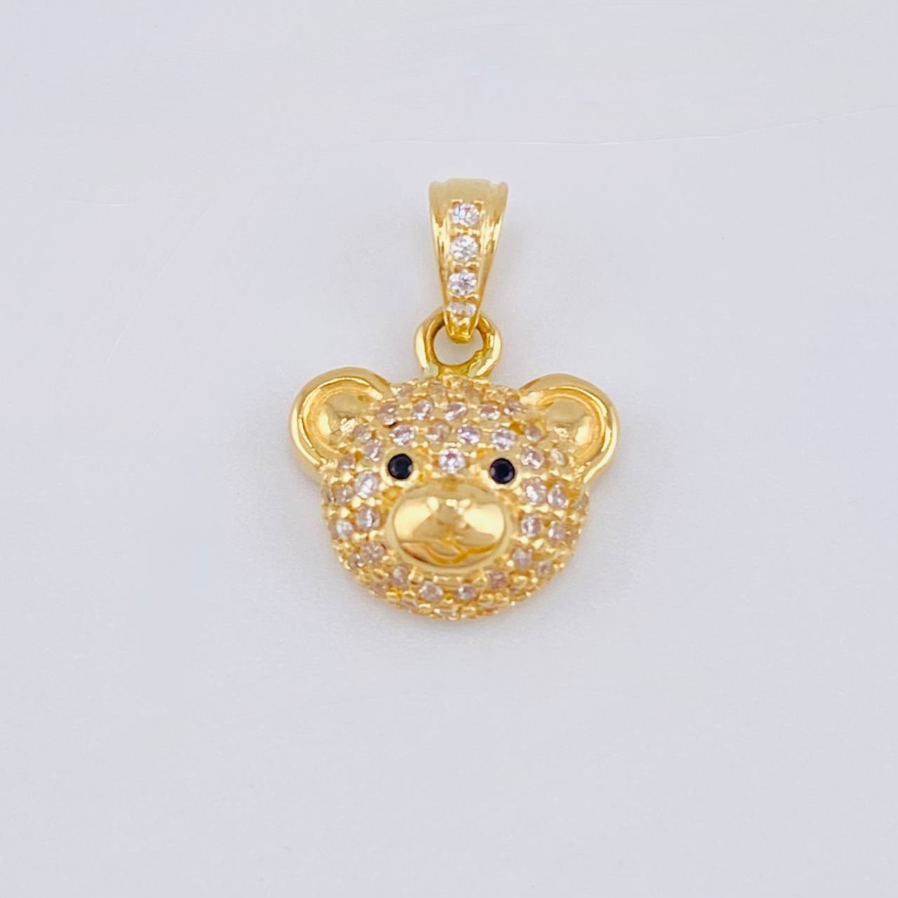 Dije Rostro Oso 2.05 g / 1.7 cm Oro Amarillo 18K