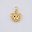 Dije Rostro Oso 2.05 g / 1.7 cm Oro Amarillo 18K