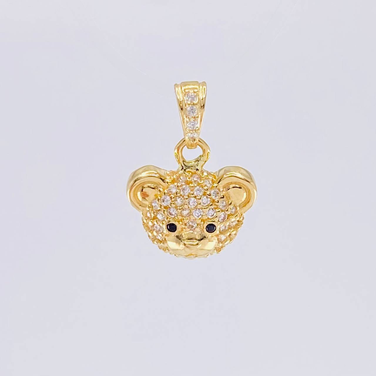 Dije Rostro Oso 2.05 g / 1.7 cm Oro Amarillo 18K