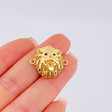 Herraje Rostro León 4.5 g / 2.2 cm Oro Amarillo 18K