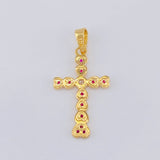 Dije Cruz Corazones 1.65 g / 3 cm Oro Amarillo 18K