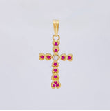 Dije Cruz Corazones 1.65 g / 3 cm Oro Amarillo 18K