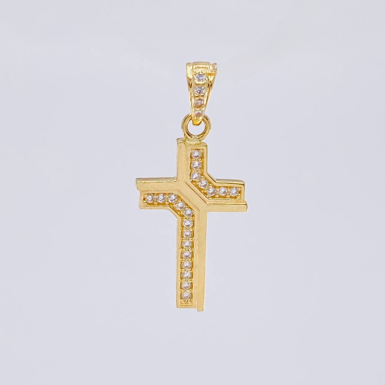 Dije Cruz Luz Divina 1.55 g / 2.5 cm Oro Amarillo 18K