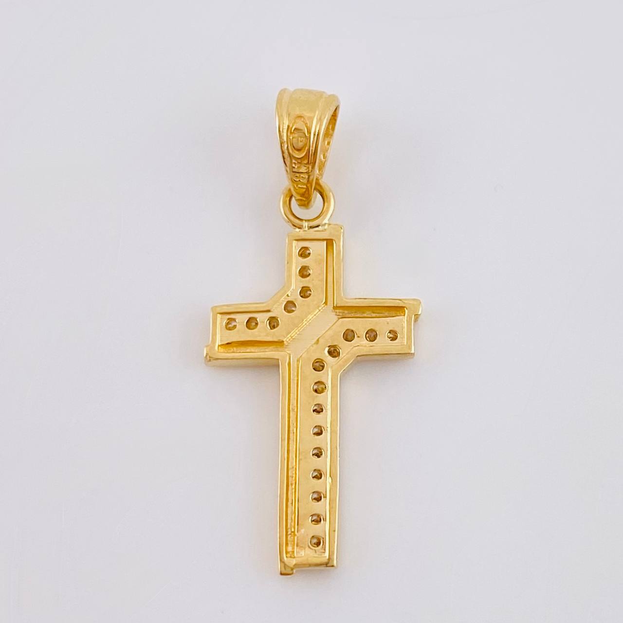 Dije Cruz Luz Divina 1.55 g / 2.5 cm Oro Amarillo 18K