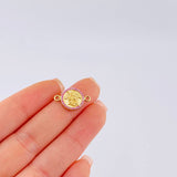 Herraje Medalla San Miguel 1.5 g / 1.8 cm Oro Amarillo 18K