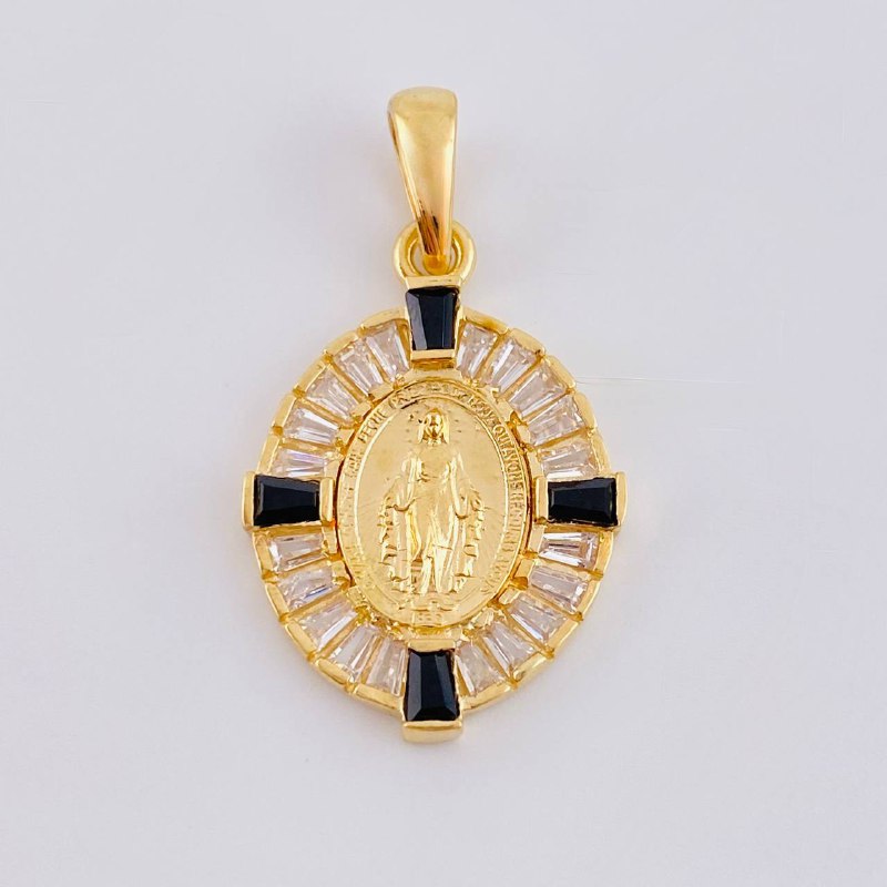 Dije Medalla Virgen Milagrosa 2.55 g / 2.8 cm Oro Amarillo 18K