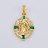 Dije Medalla Virgen Milagrosa 2.55 g / 2.8 cm Oro Amarillo 18K