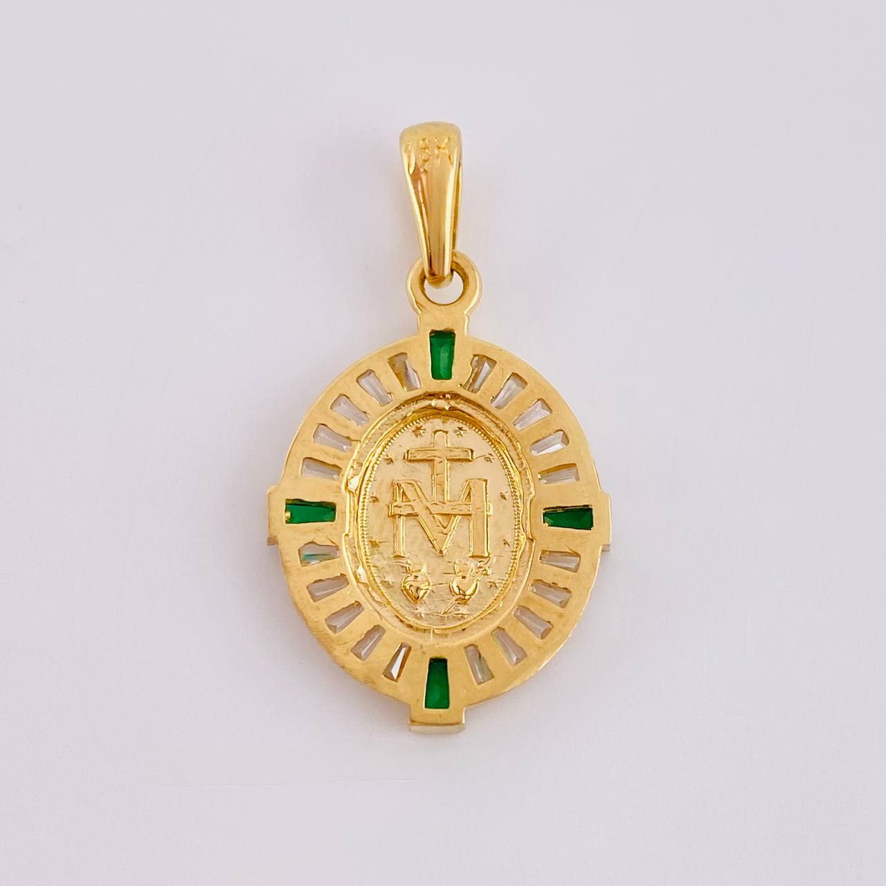 Dije Medalla Virgen Milagrosa 2.55 g / 2.8 cm Oro Amarillo 18K