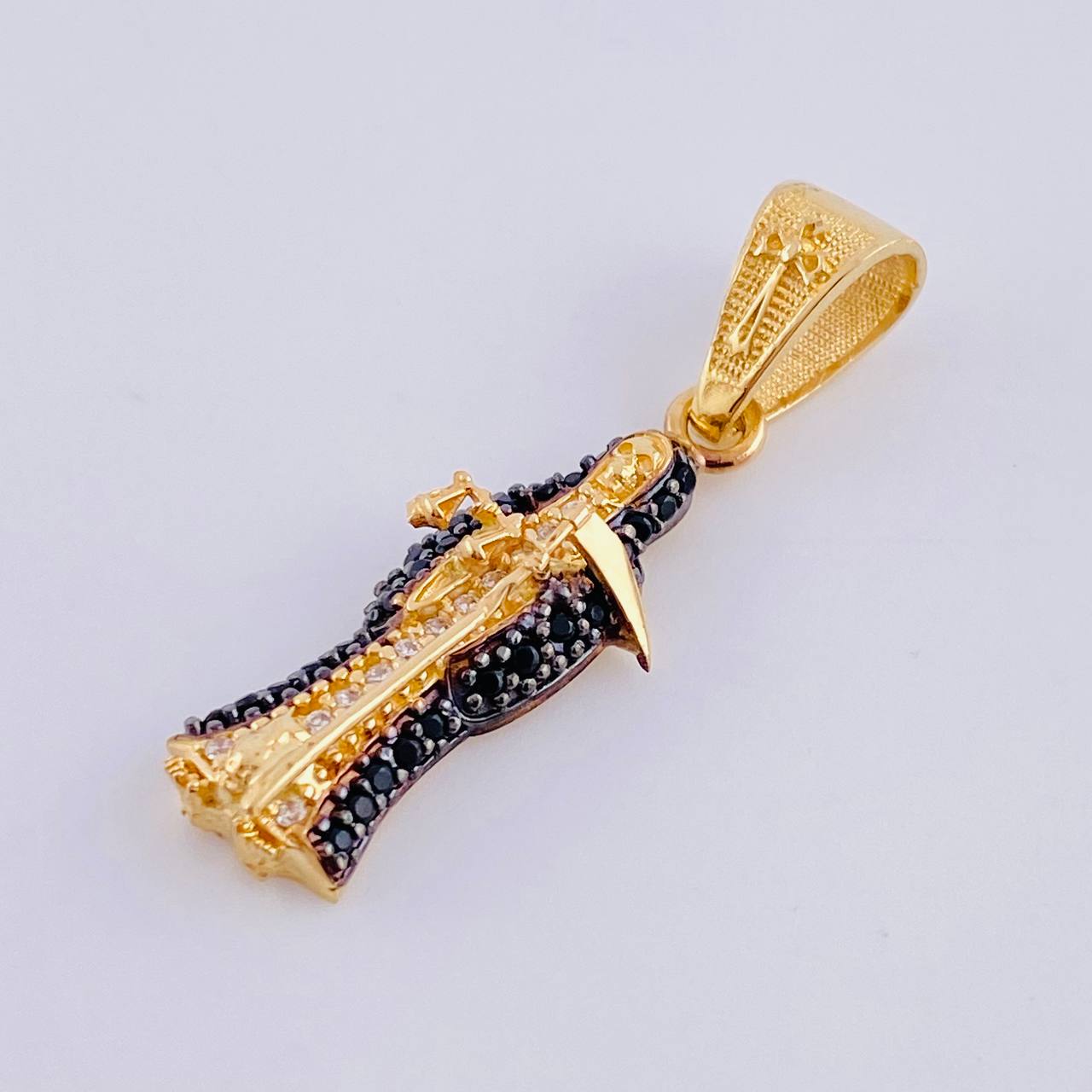Dije Santa Muerte 2.6 g / 3 cm Oro Amarillo 18K