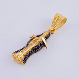 Dije Santa Muerte 2.6 g / 3 cm Oro Amarillo 18K