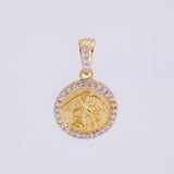 Dije Medalla San Miguel 1.65 g / 1.8 cm Oro Amarillo 18K