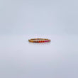 Anillo Argolla 1.5gr / T6 1/2 / Circones Colores Oro Amarillo 18K &