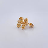 Topos Mano Hamsa 2.4gr / Circones Negro Blancos Oro Amarillo 18K &