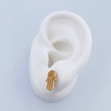 Topos Mano Hamsa 2.4gr / Circones Negro Blancos Oro Amarillo 18K &