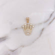 Dije Corona RX 3.65gr / 3cm / Circones Blancos Oro Amarillo 18K $
