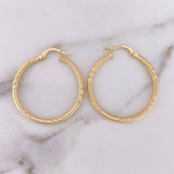 Candongas Megan 1.9gr / 3.2cm / Caponera Diamantada Oro Amarillo 18K &