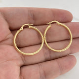 Candongas Megan 1.9gr / 3.2cm / Caponera Diamantada Oro Amarillo 18K &