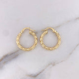 Candongas Majo 1.85gr / 2.1cm / Diamantada Oro Amarillo 18K &