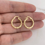 Candongas Majo 1.85gr / 2.1cm / Diamantada Oro Amarillo 18K &