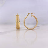 Candongas Winter 3.8gr / 2.9cm / Rayadas Oro Amarillo 18K &
