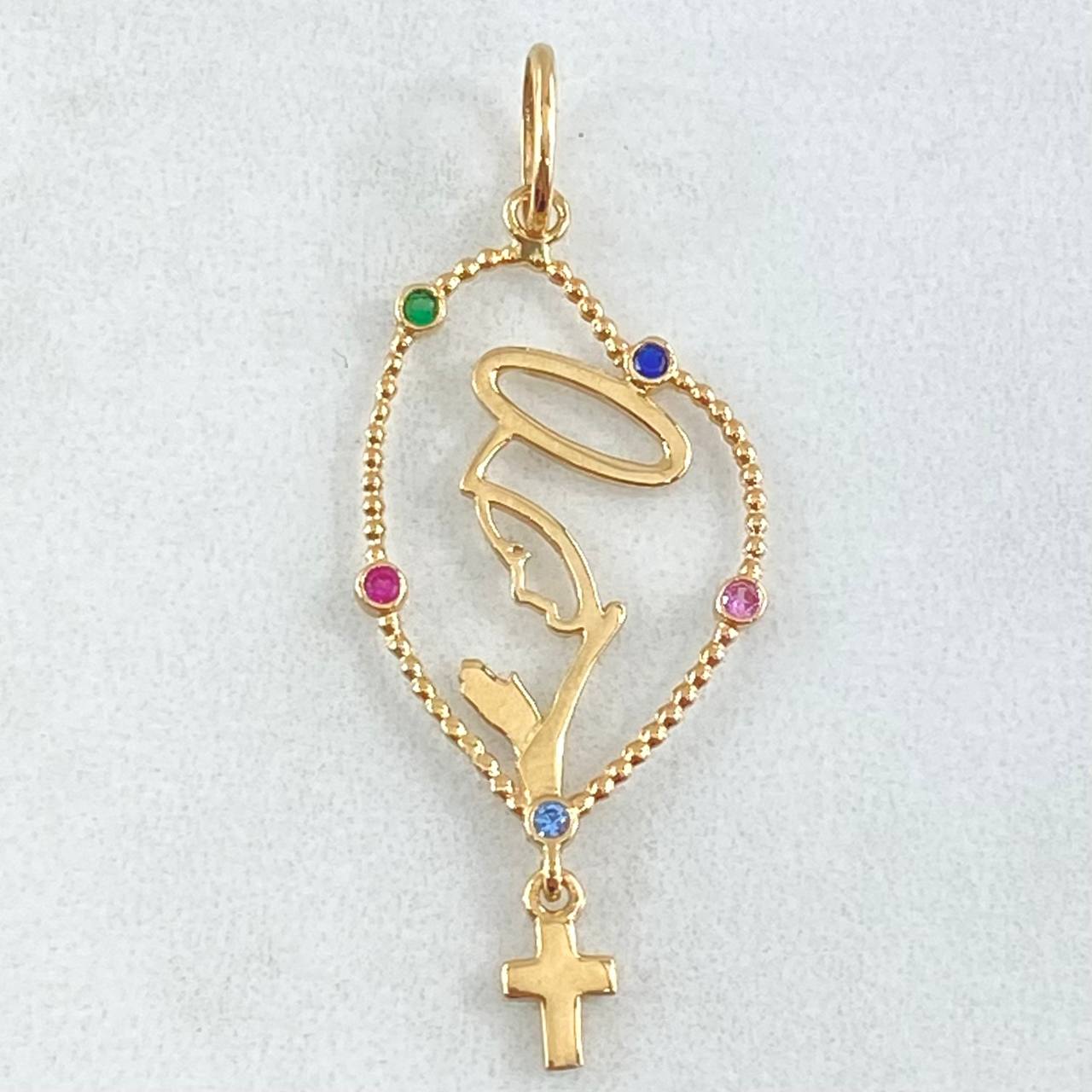 Dije Virgen María 1.45gr / 4cm / Oro 18K *