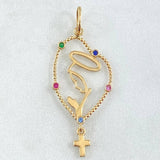 Dije Virgen María 1.45gr / 4cm / Oro 18K *
