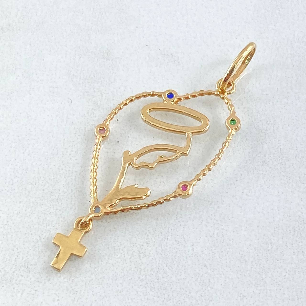 Dije Virgen María 1.45gr / 4cm / Oro 18K *