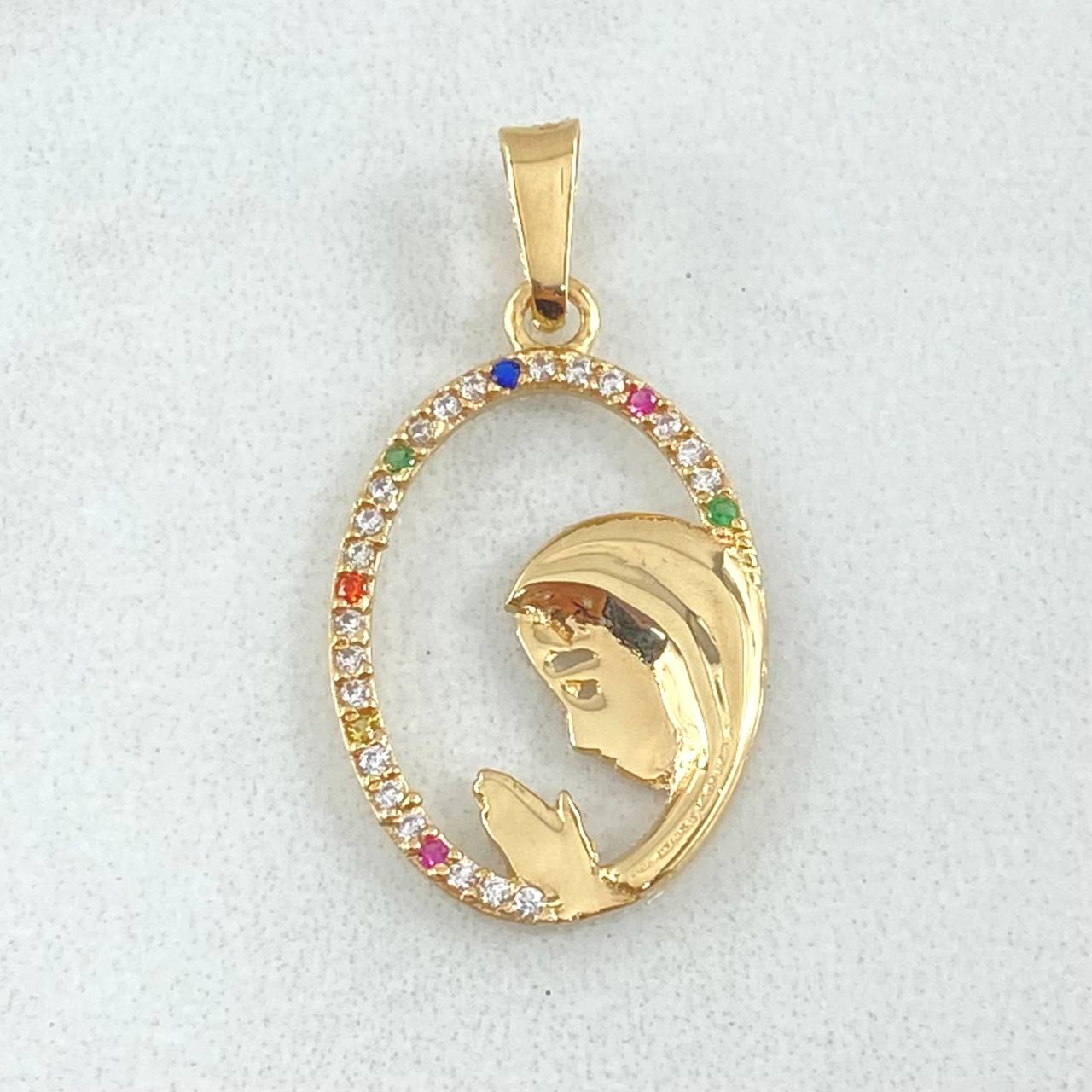 Dije Virgen María 1.4gr / 2.7cm / Oro 18K