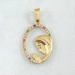 Dije Virgen María 1.4gr / 2.7cm / Oro 18K