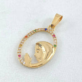 Dije Virgen María 1.4gr / 2.7cm / Oro 18K