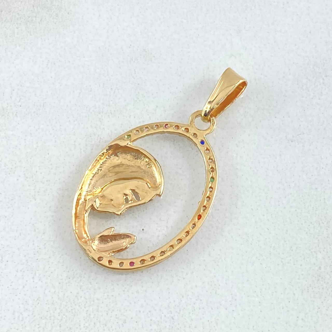 Dije Virgen María 1.4gr / 2.7cm / Oro 18K