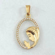 Dije Virgen María 1.2gr / 2.3cm / Oro 18K *